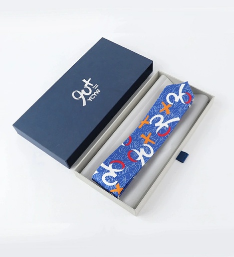 [YZH24403LDLB999006] 90+纪念真丝领带