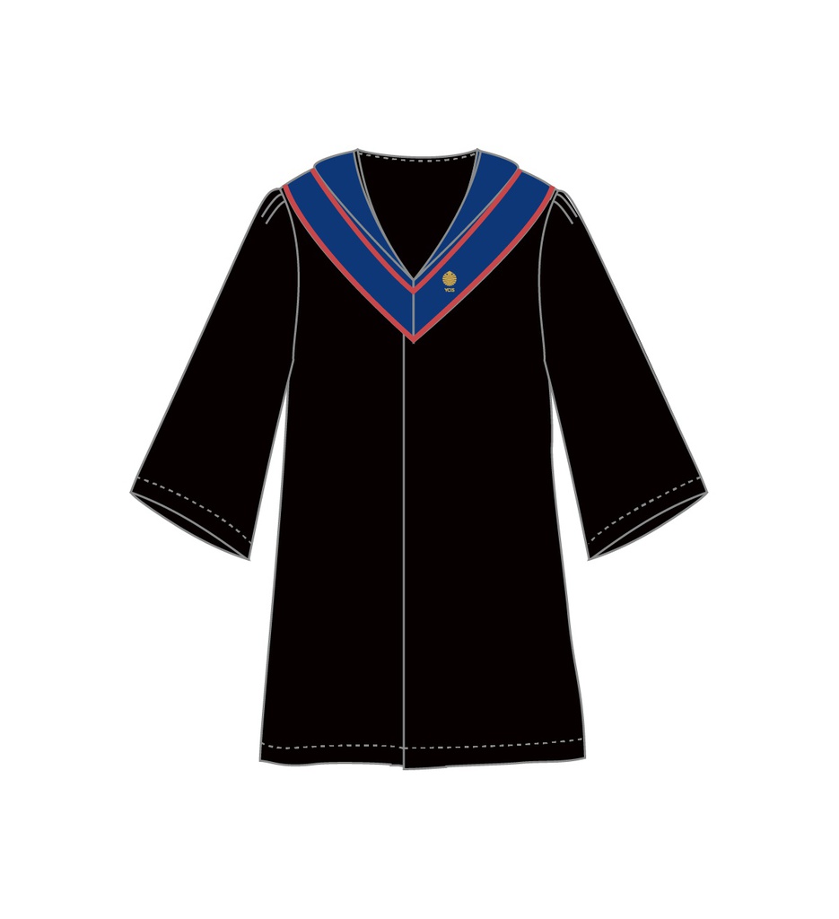 YCIS Graduation Gown with Stole-PRI/SEC