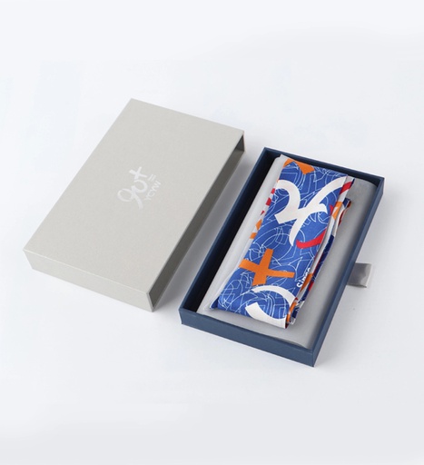 [YZH24404ZWLB999006] 90+ Anniversary Silk Twilly Scarf