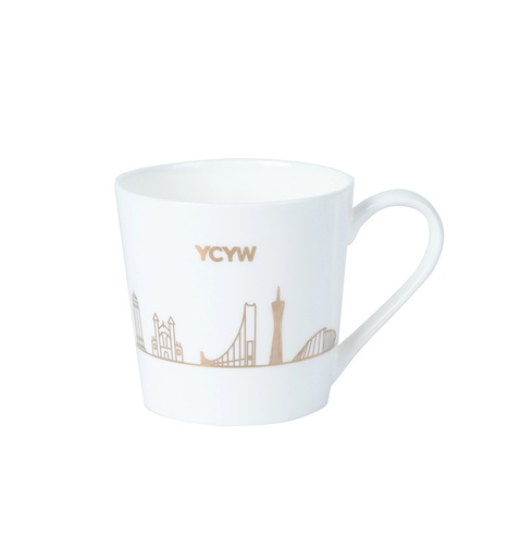 [YCYW340CUPJM] 骨瓷马克杯（YCYW地标建筑款）